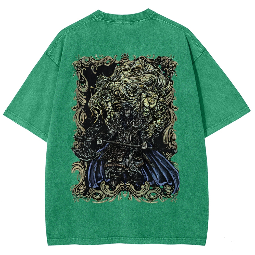 Elden Ring Godfrey the First Elden Lord Vintage Tee – Washed Oversized Graphic Shir