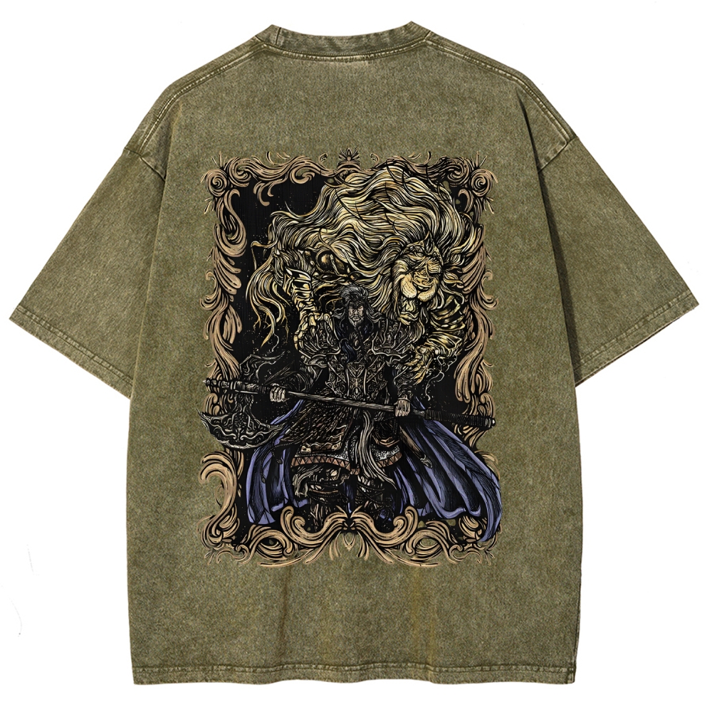 Elden Ring Godfrey the First Elden Lord Vintage Tee – Washed Oversized Graphic Shir