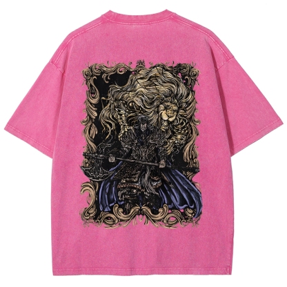 Elden Ring Godfrey the First Elden Lord Vintage Tee – Washed Oversized Graphic Shir