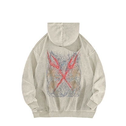 Elden Ring Lichdragon Fortissax Casual Washed Hoodie 2509018670