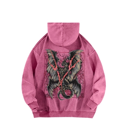 Elden Ring Lichdragon Fortissax Casual Washed Hoodie 2509018672