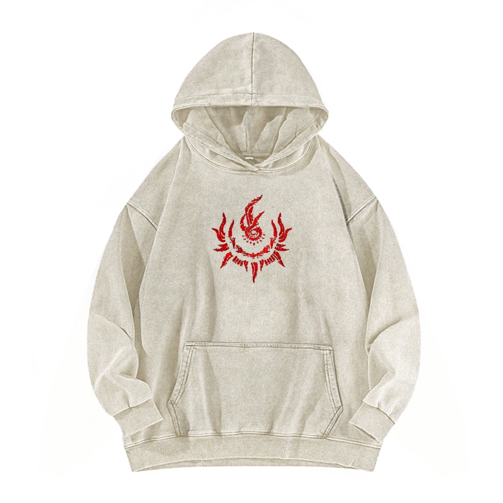 Elden Ring Lichdragon Fortissax Casual Washed Hoodie 2509018672