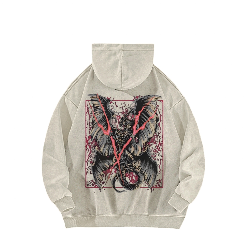 Elden Ring Lichdragon Fortissax Casual Washed Hoodie 2509018672