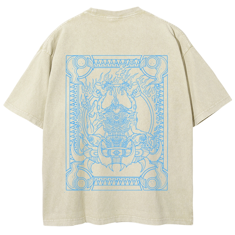 Berserk "TZEENTCH The Changer Of Ways" Vintage Washed Graphic Tees