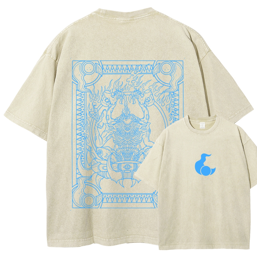 Berserk "TZEENTCH The Changer Of Ways" Vintage Washed Graphic Tees