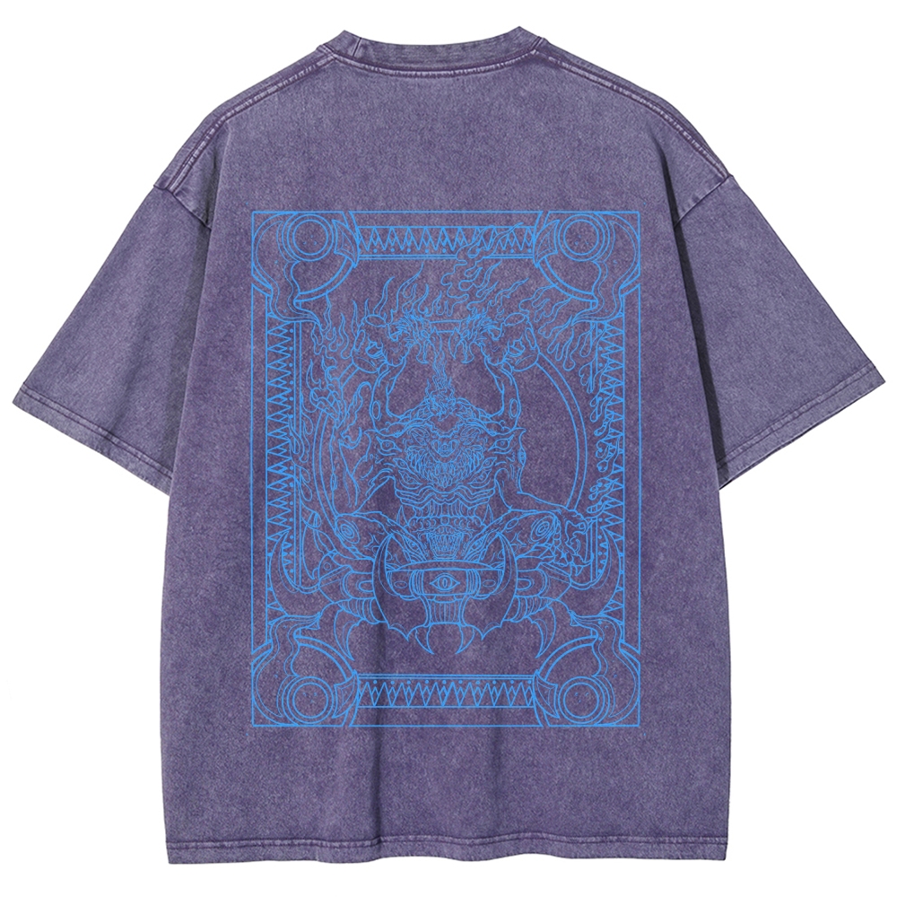 Berserk "TZEENTCH The Changer Of Ways" Vintage Washed Graphic Tees