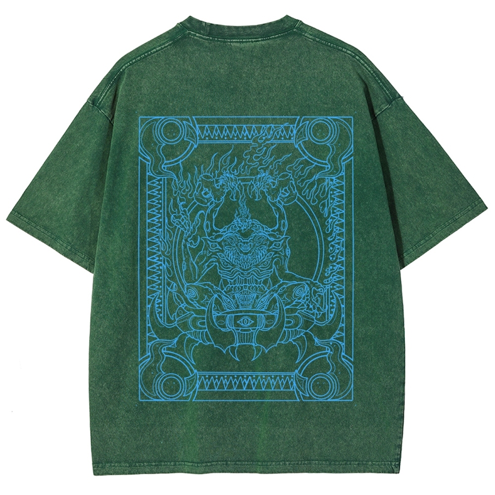 Berserk "TZEENTCH The Changer Of Ways" Vintage Washed Graphic Tees