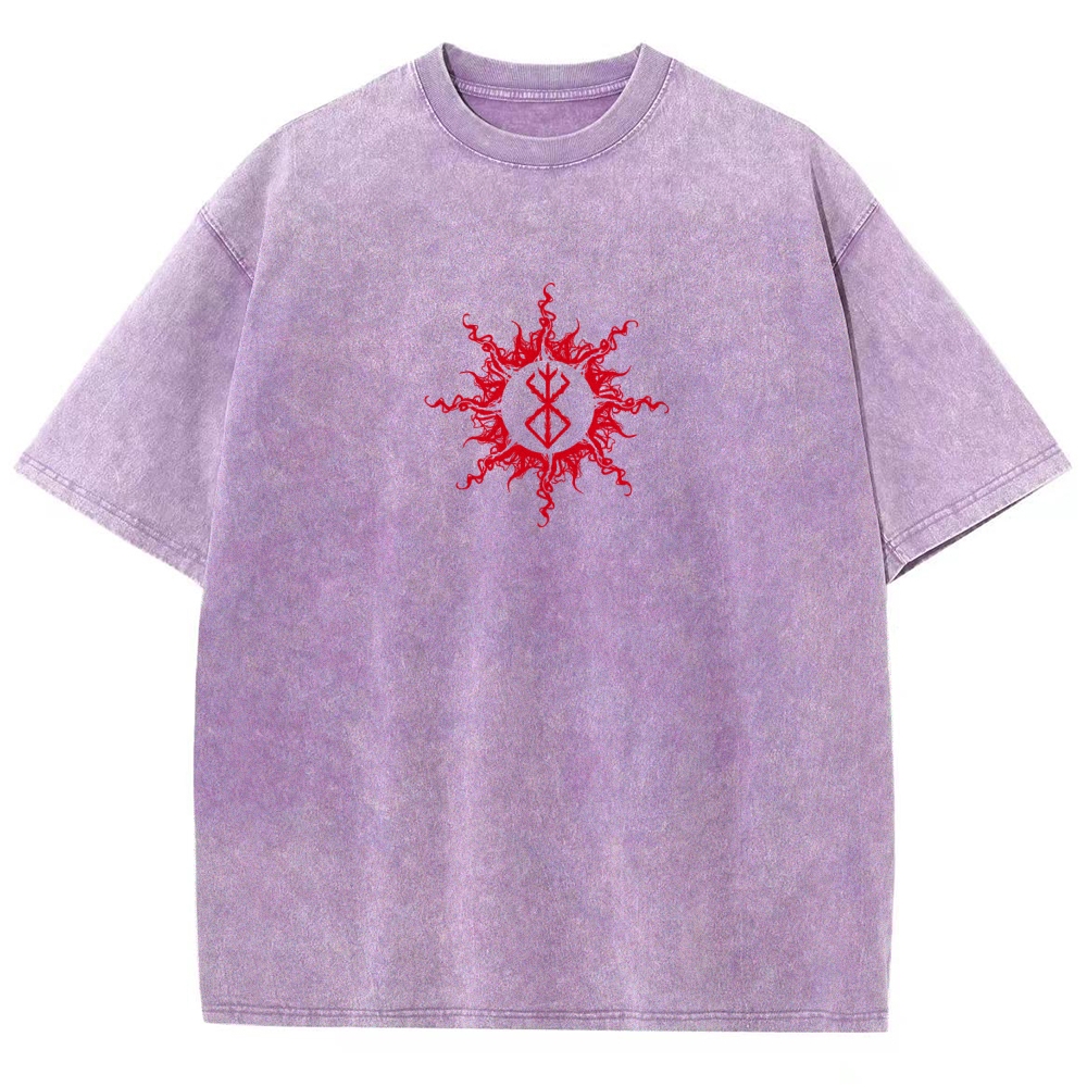 Berserk Guts Dark Vintage Washed Graphic T-Shirt