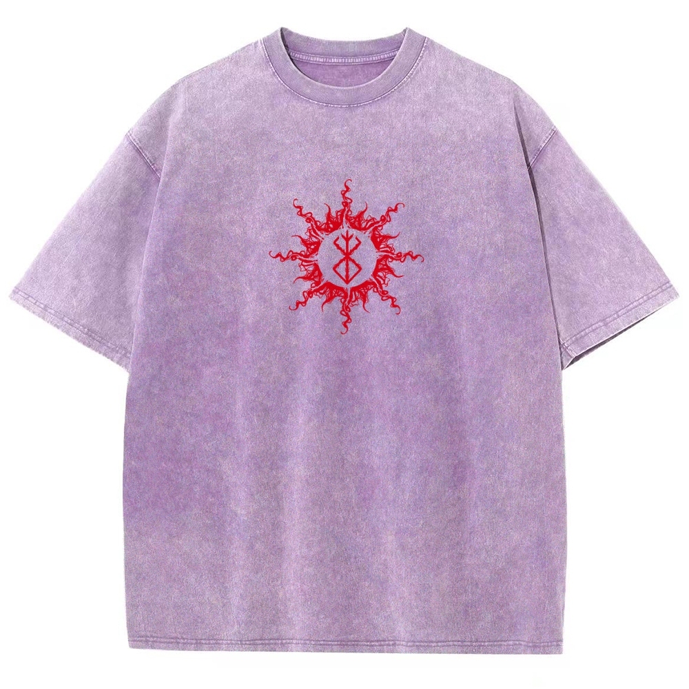Berserk Guts Dark Vintage Washed Graphic T-Shirt