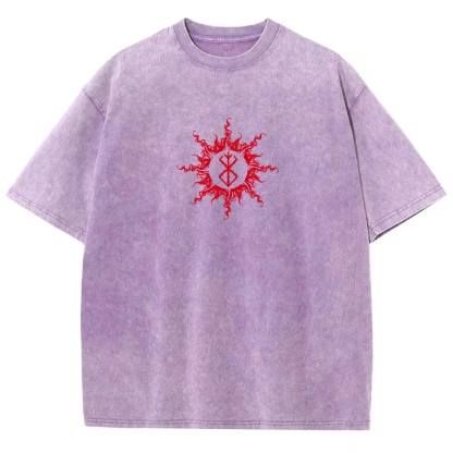 Berserk Guts Dark Vintage Washed Graphic T-Shirt