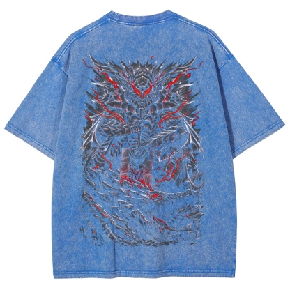 Berserk Guts Dark Vintage Washed Graphic T-Shirt