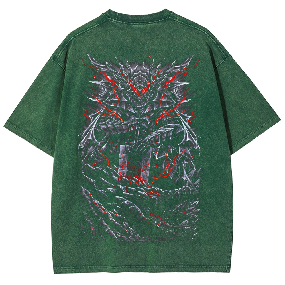 Berserk Guts Dark Vintage Washed Graphic T-Shirt