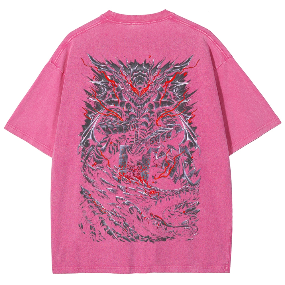 Berserk Guts Dark Vintage Washed Graphic T-Shirt