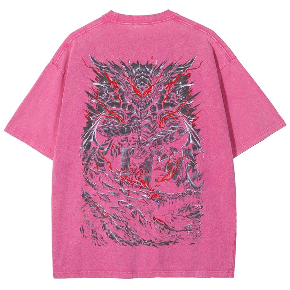 Berserk Guts Dark Vintage Washed Graphic T-Shirt