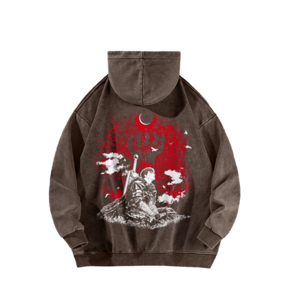 Berserk Casual Washed Hoodie 2509021400