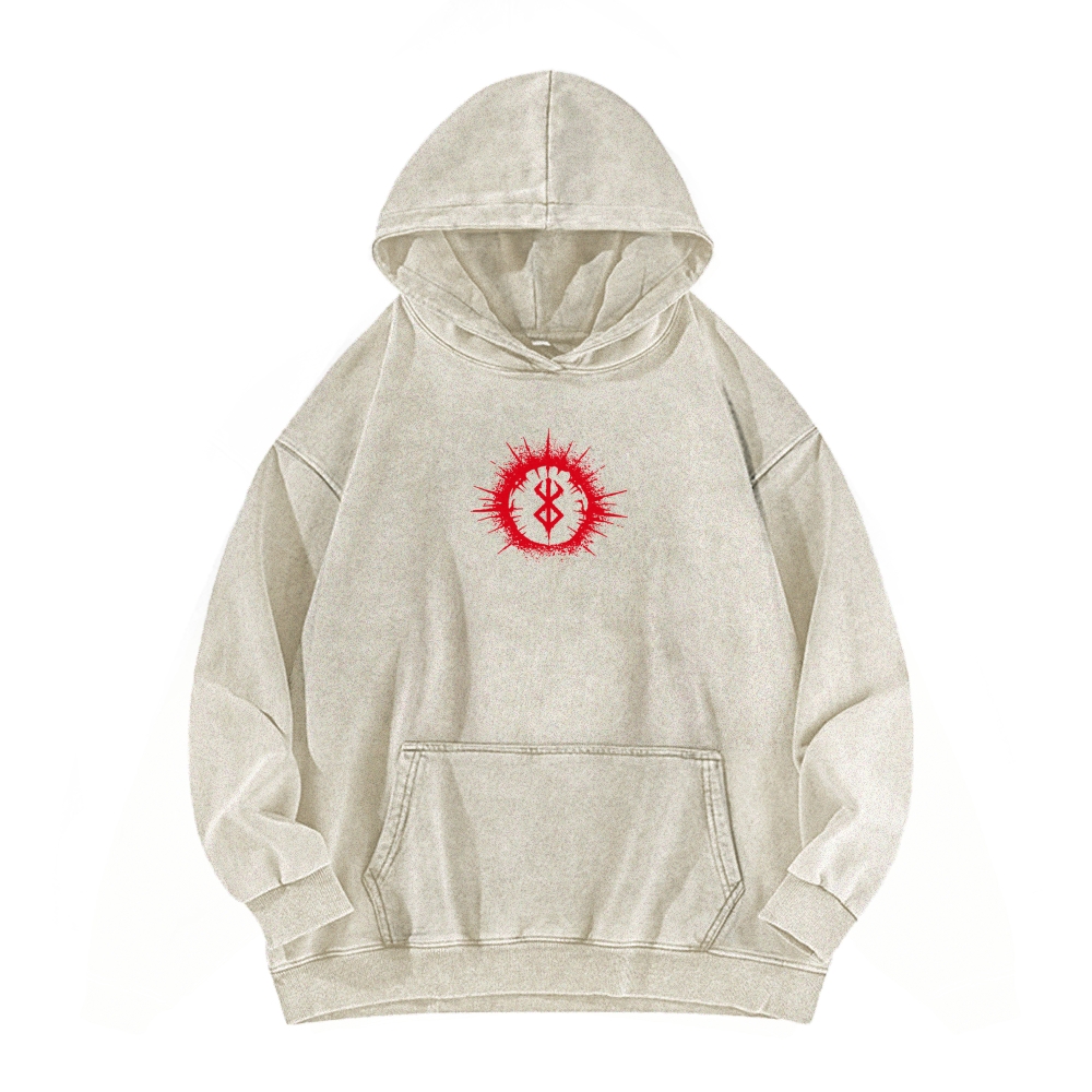 Casual Washed Hoodie 2509021400