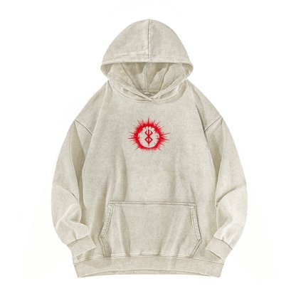 Berserk Casual Washed Hoodie 2509021400