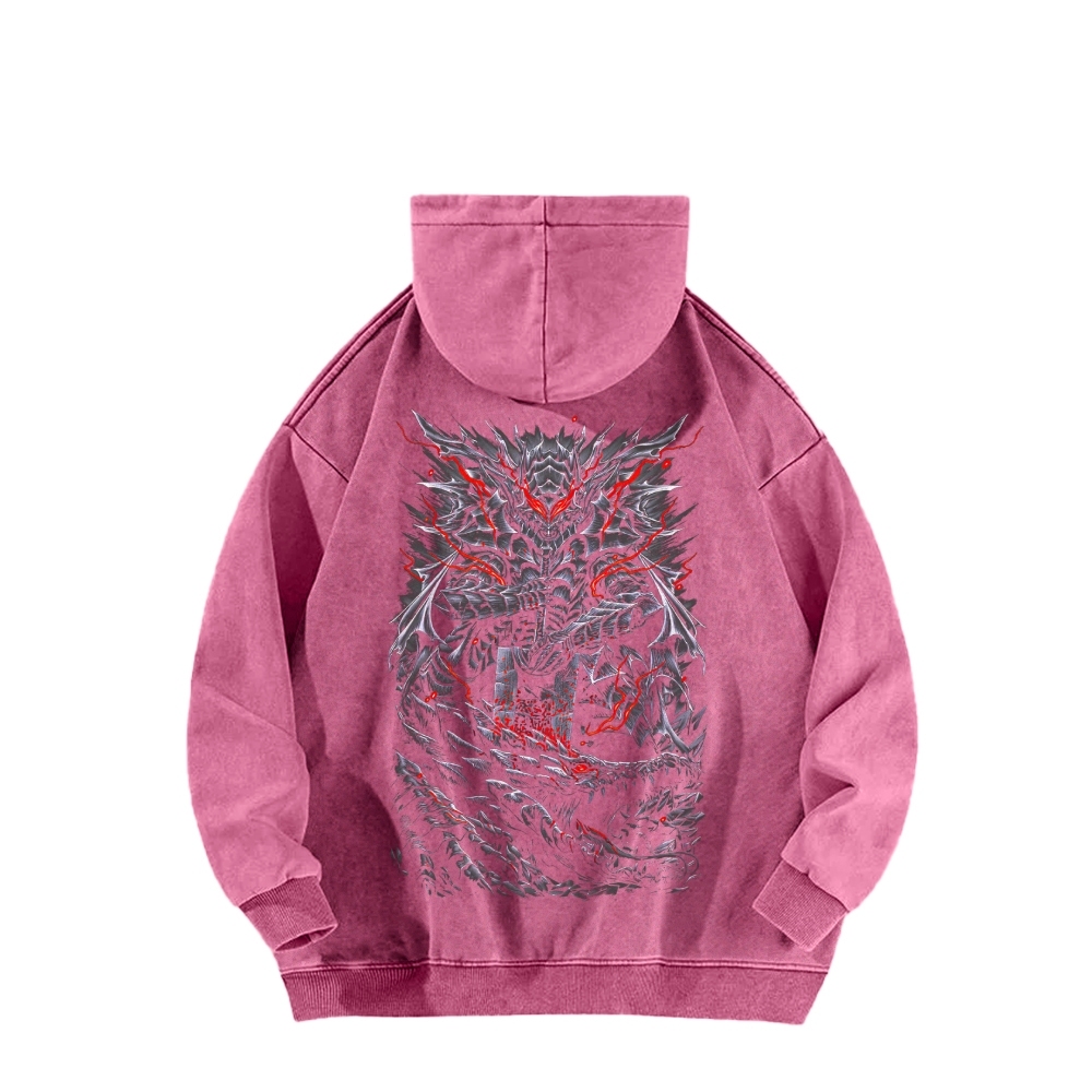 Berserk Casual Washed Hoodie 2509021401