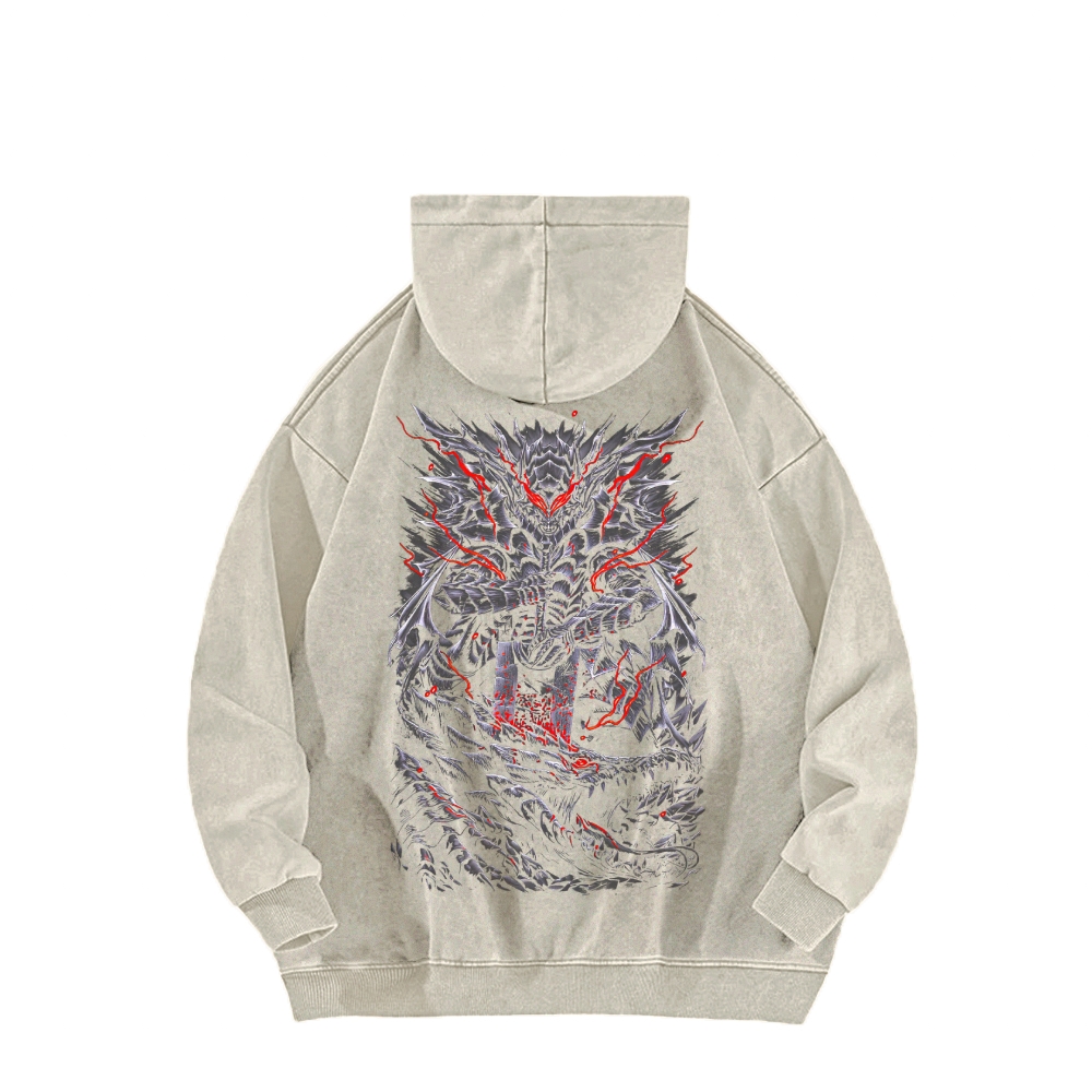 Berserk Casual Washed Hoodie 2509021401