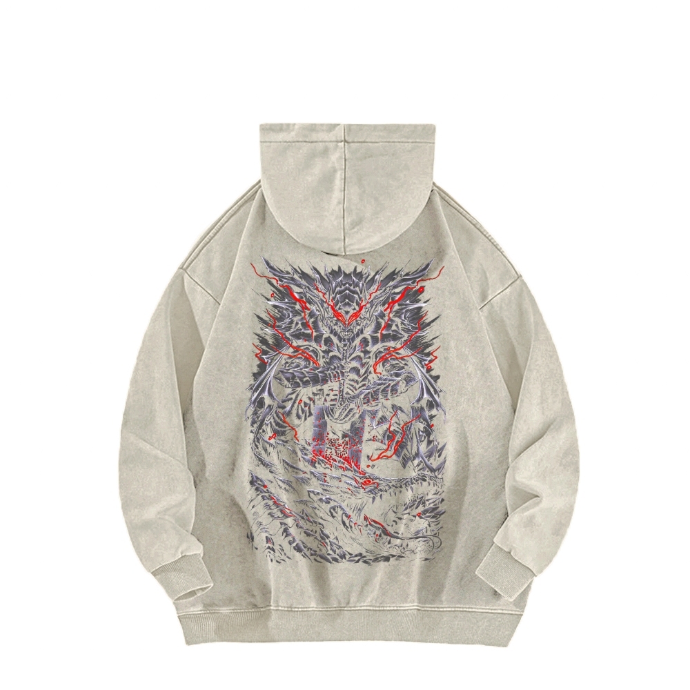Berserk Casual Washed Hoodie 2509021401