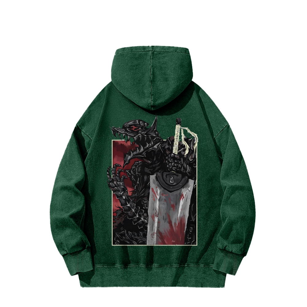 Berserk Casual Washed Hoodie 2509021402