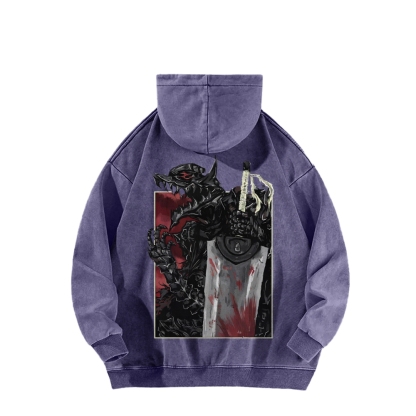 Berserk Casual Washed Hoodie 2509021402