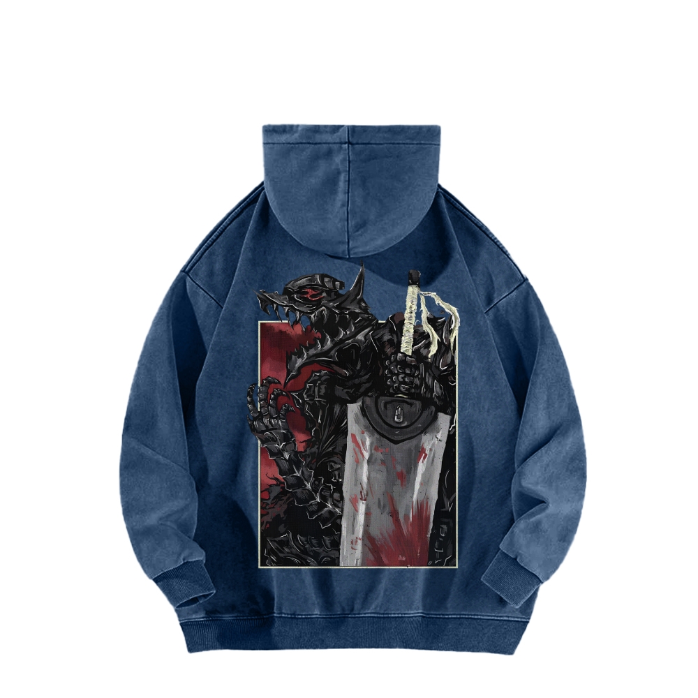 Berserk Casual Washed Hoodie 2509021402
