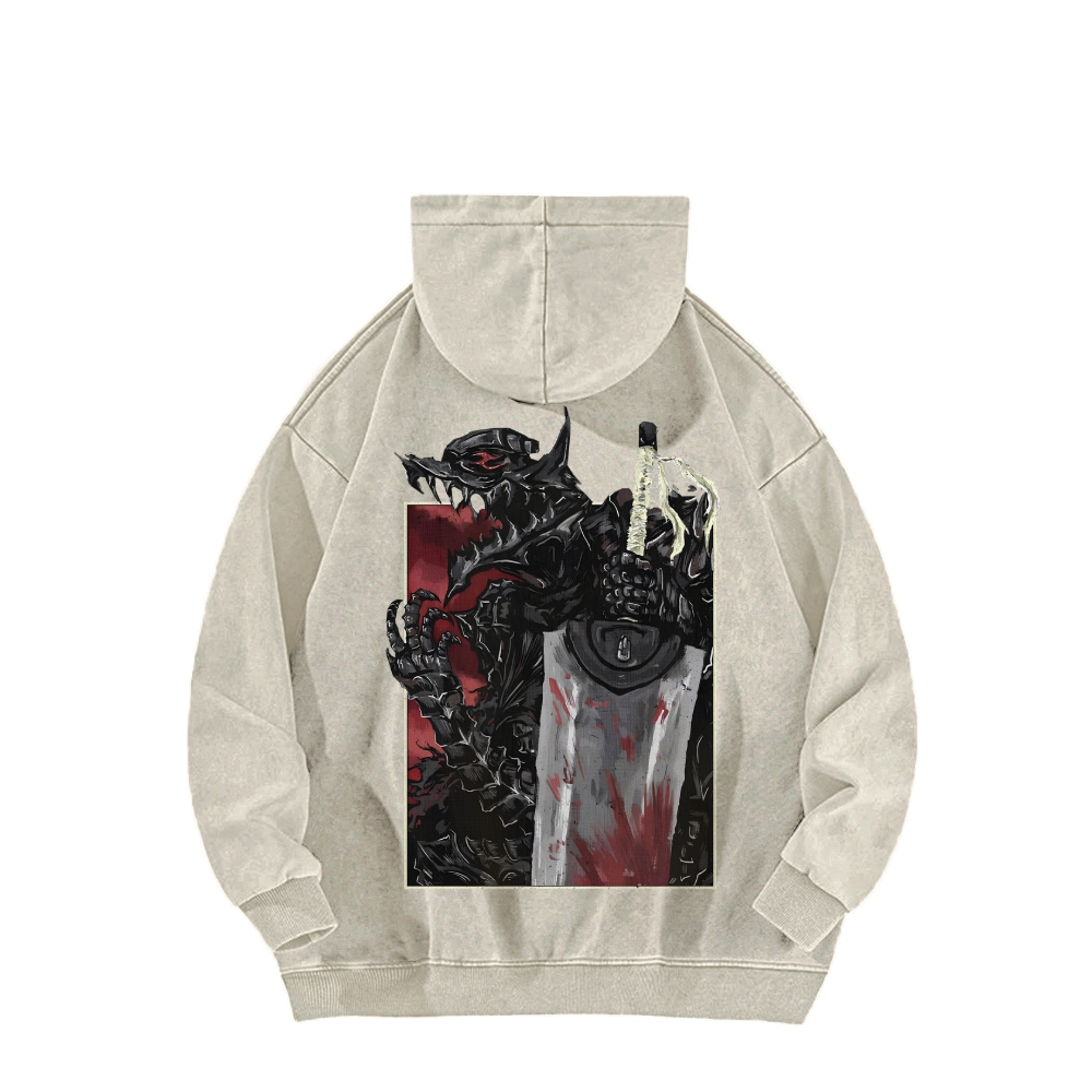 Berserk Casual Washed Hoodie 2509021402