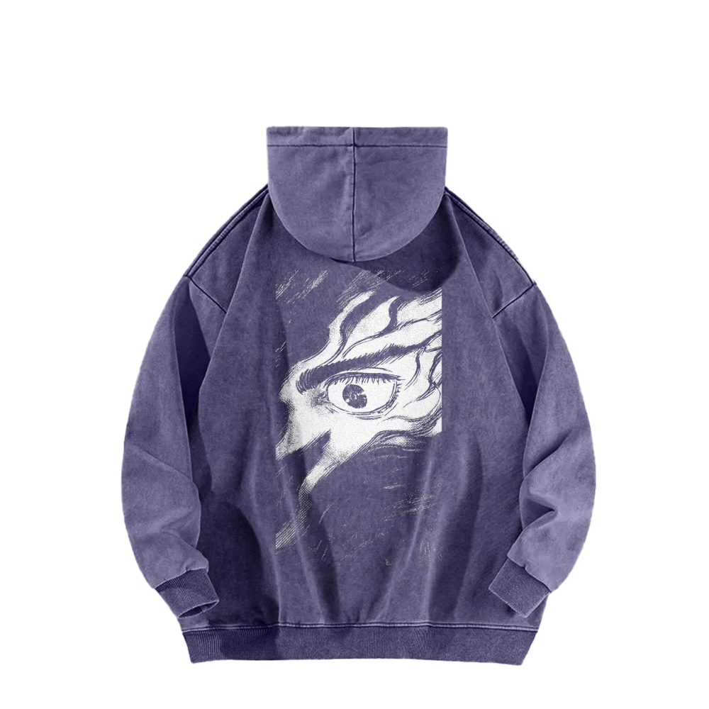 Berserk Casual Washed Hoodie 2509021408