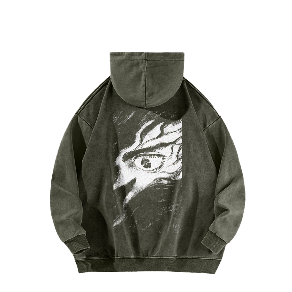 Berserk Casual Washed Hoodie 2509021408