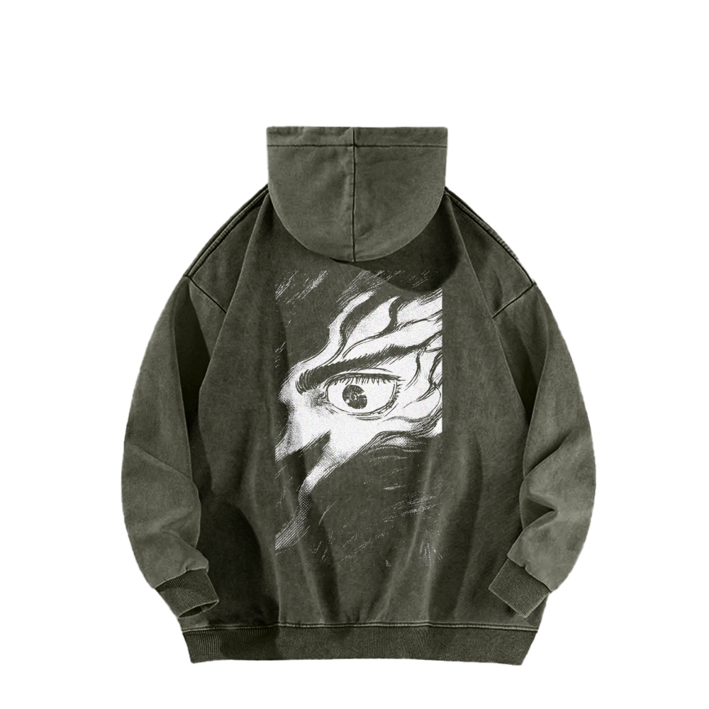 Berserk Casual Washed Hoodie 2509021408
