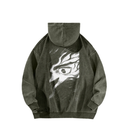 Berserk Casual Washed Hoodie 2509021408