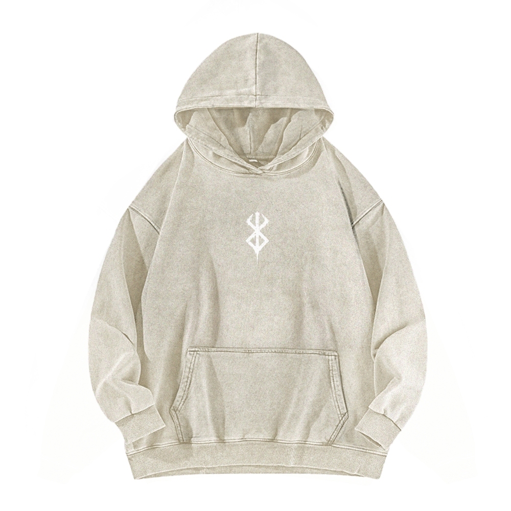 Berserk Casual Washed Hoodie 2509021408