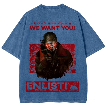 Fallout Unisex Fit Washed T-Shirt 2510002004