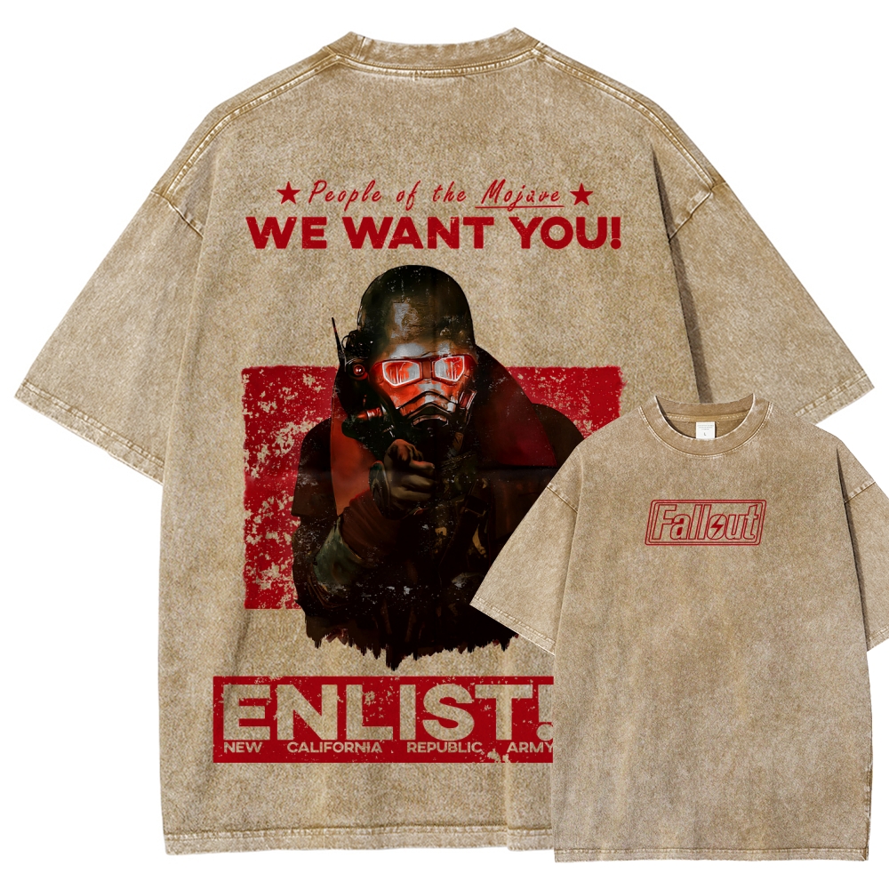 Fallout Unisex Fit Washed T-Shirt 2510002004