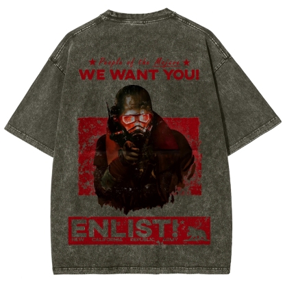 Fallout Unisex Fit Washed T-Shirt 2510002004