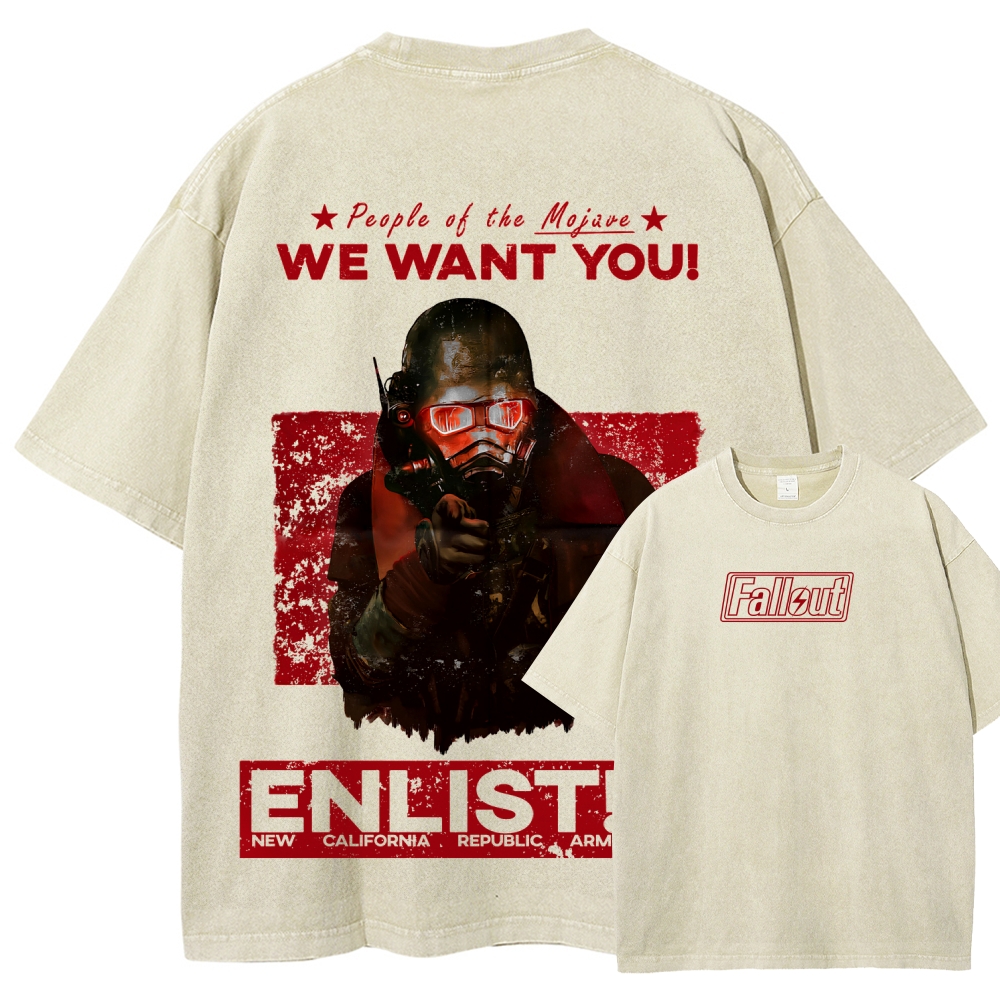 Fallout Unisex Fit Washed T-Shirt 2510002004