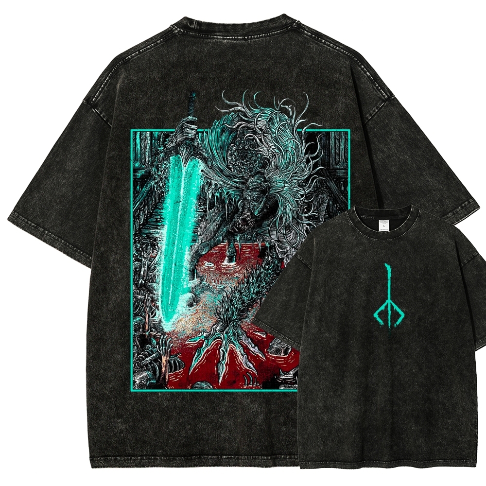 Bloodborne Ludwig The Accursed Holy Blade Grim Unisex Washed T-Shirt