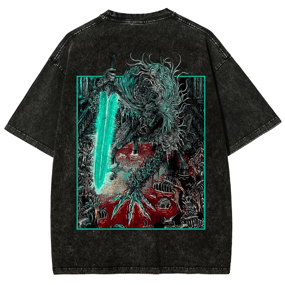 Bloodborne Ludwig The Accursed Holy Blade Grim Unisex Washed T-Shirt