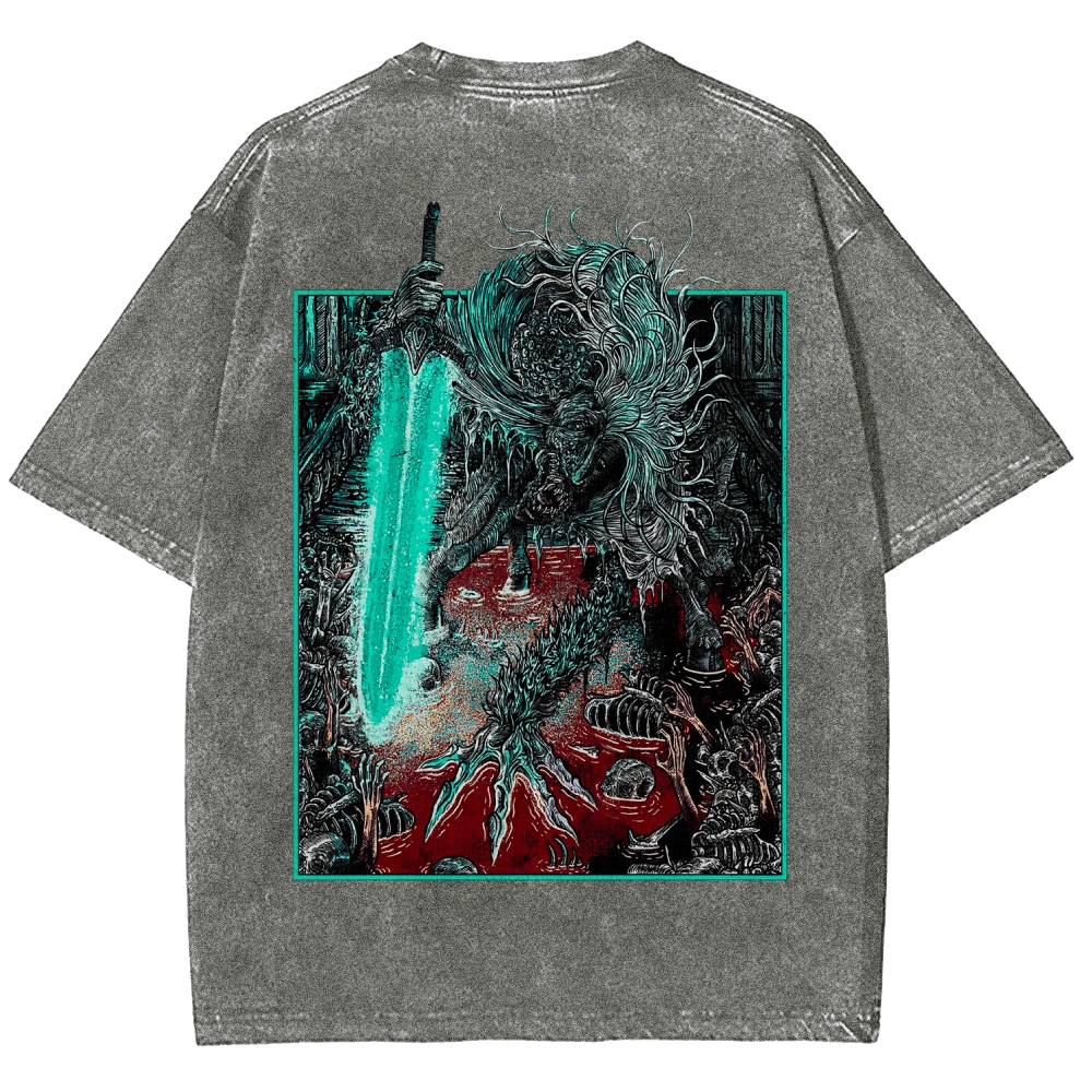 Bloodborne Ludwig The Accursed Holy Blade Grim Unisex Washed T-Shirt