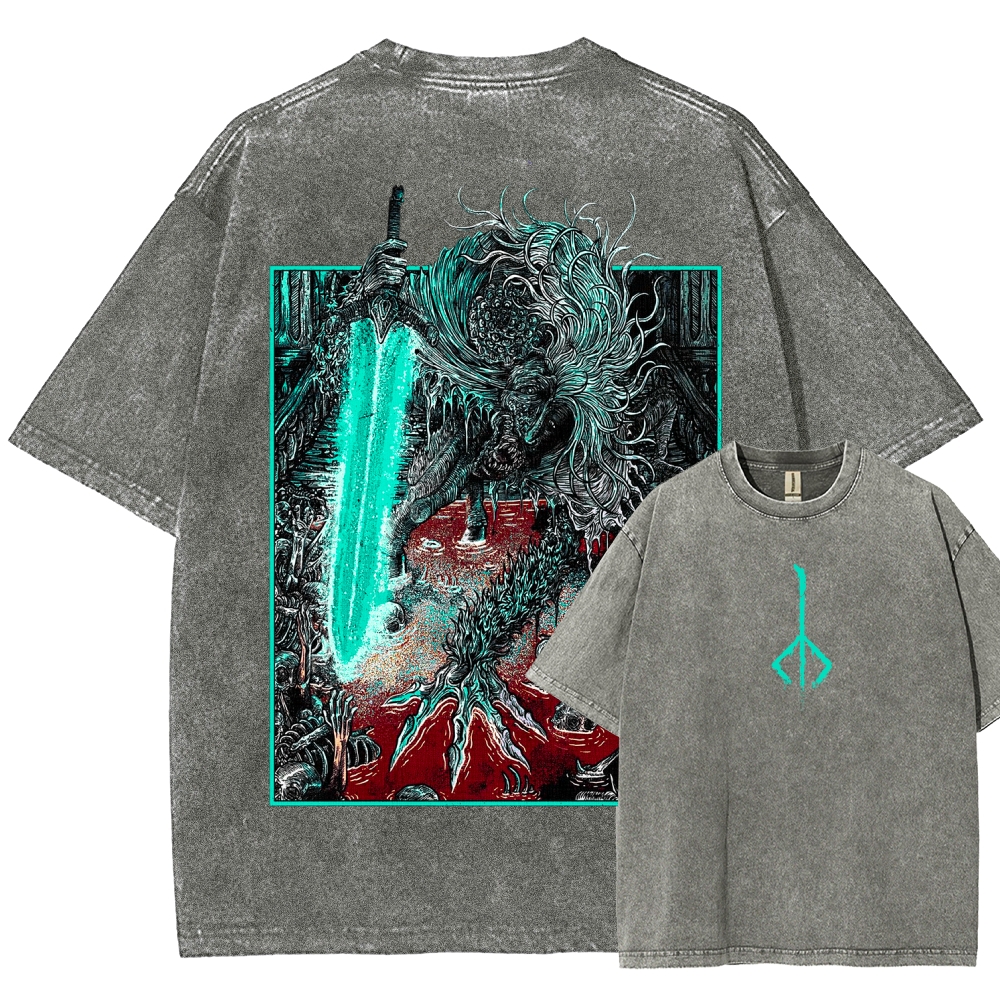Bloodborne Ludwig The Accursed Holy Blade Grim Unisex Washed T-Shirt