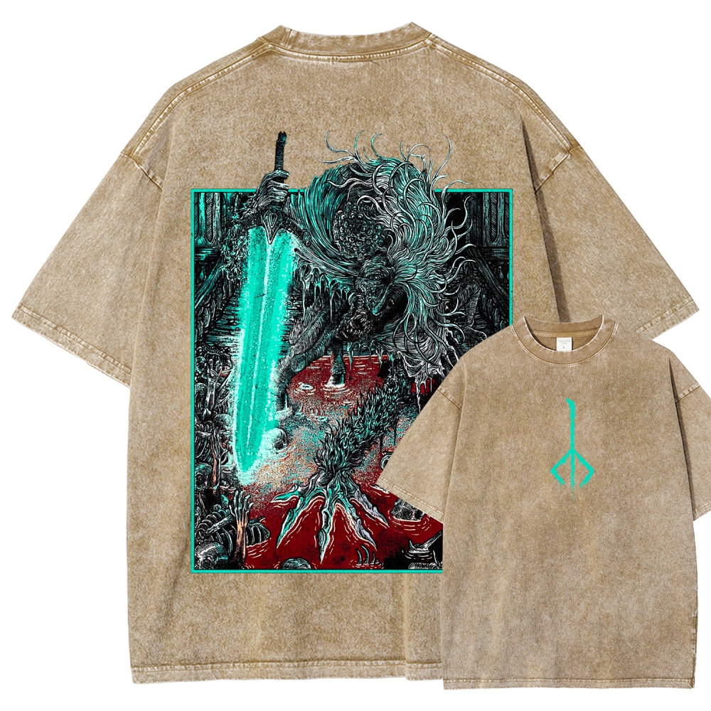 Bloodborne Ludwig The Accursed Holy Blade Grim Unisex Washed T-Shirt