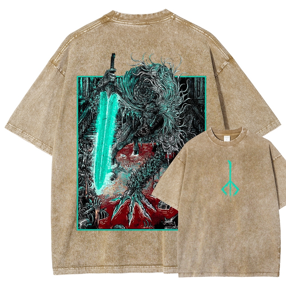 Bloodborne Ludwig The Accursed Holy Blade Grim Unisex Washed T-Shirt