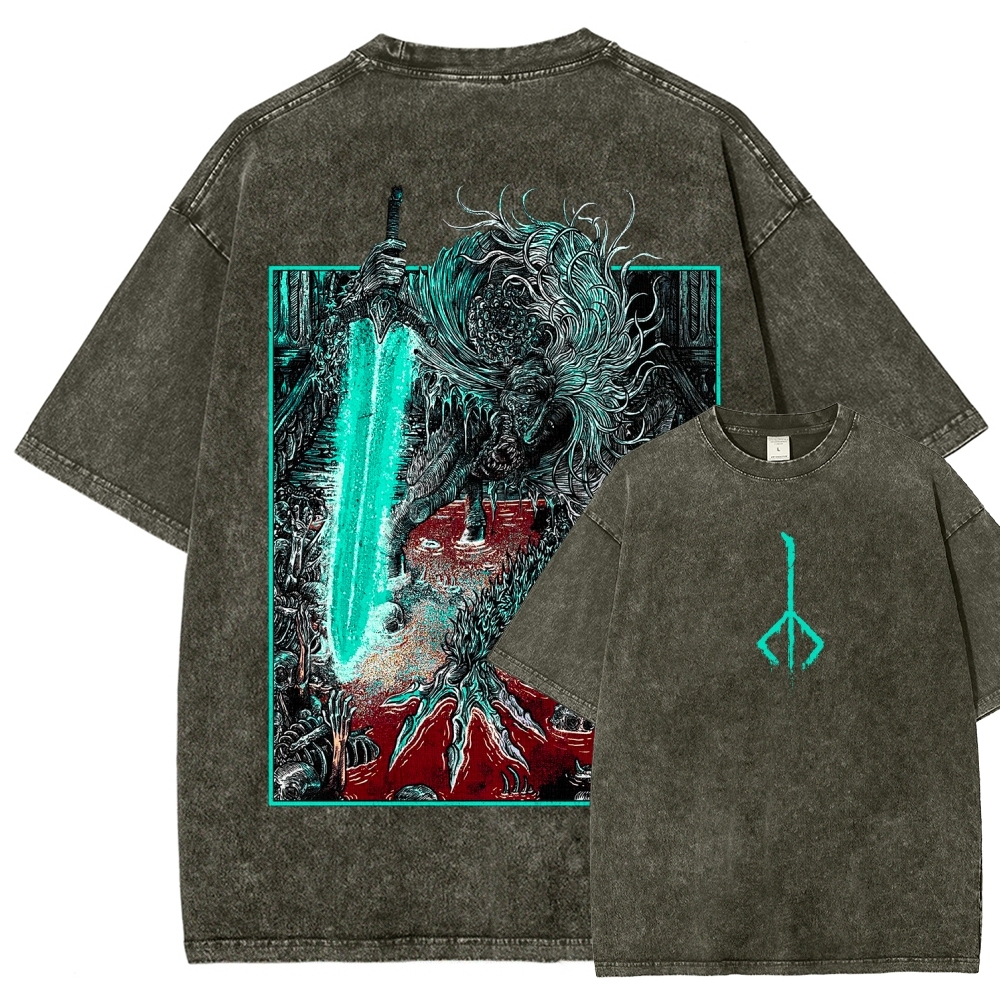 Bloodborne Ludwig The Accursed Holy Blade Grim Unisex Washed T-Shirt