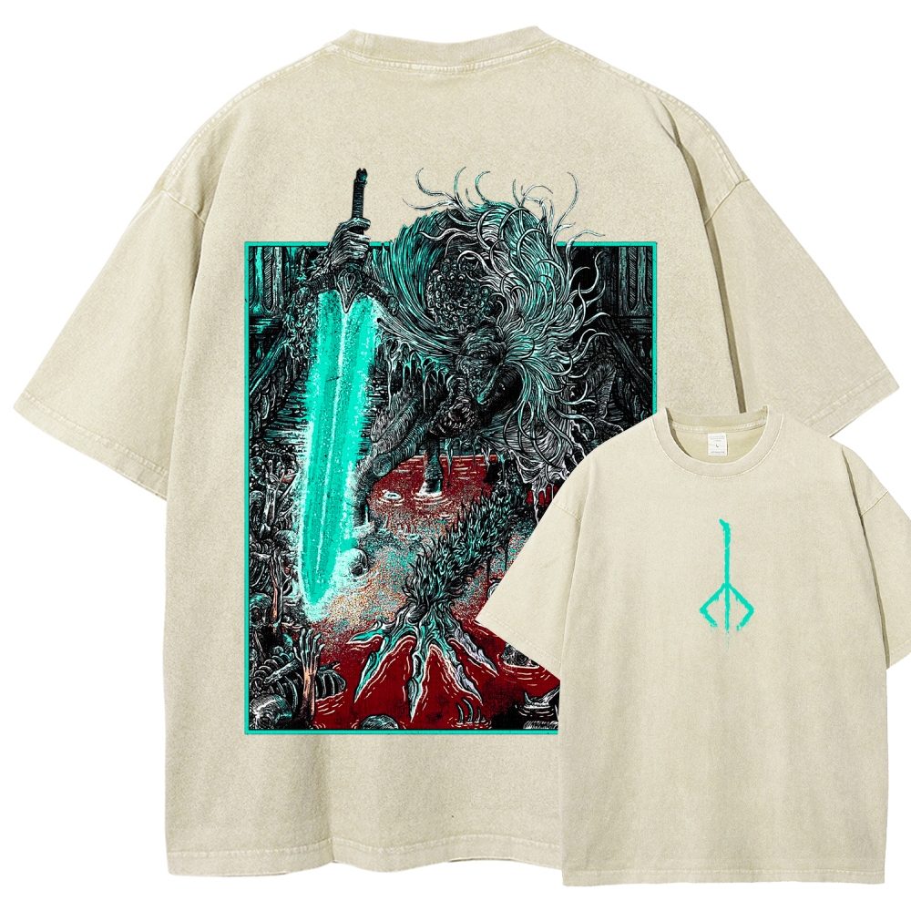 Bloodborne Ludwig The Accursed Holy Blade Grim Unisex Washed T-Shirt