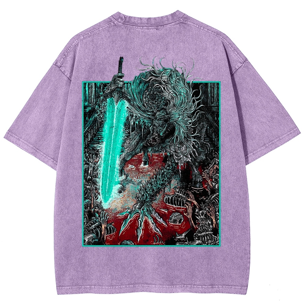 Bloodborne Ludwig The Accursed Holy Blade Grim Unisex Washed T-Shirt