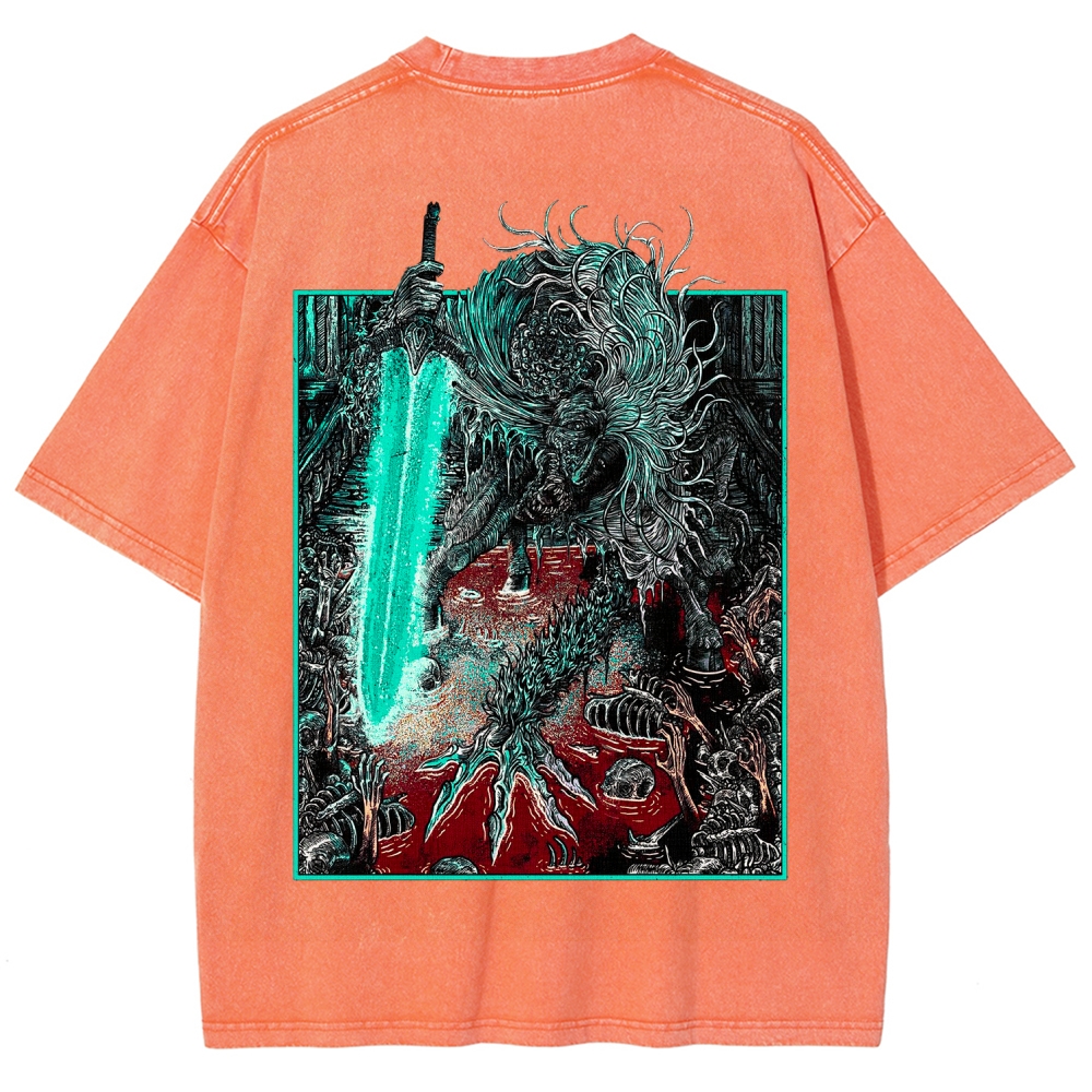 Bloodborne Ludwig The Accursed Holy Blade Grim Unisex Washed T-Shirt