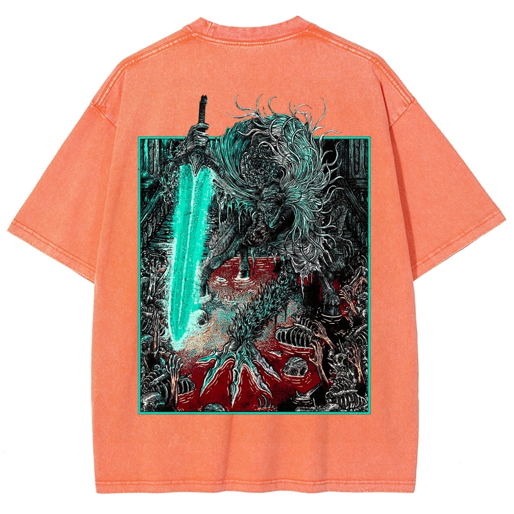 Bloodborne Ludwig The Accursed Holy Blade Grim Unisex Washed T-Shirt