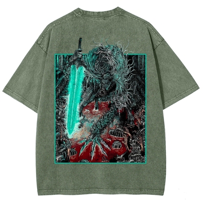 Bloodborne Ludwig The Accursed Holy Blade Grim Unisex Washed T-Shirt