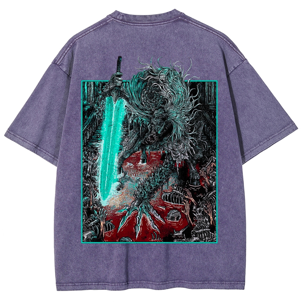 Bloodborne Ludwig The Accursed Holy Blade Grim Unisex Washed T-Shirt